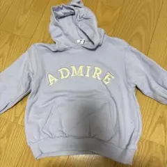 ビームス　トップス　裏起毛　パープル