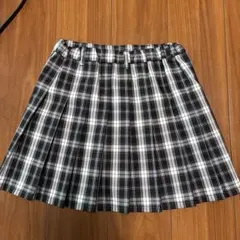 Lovetoxic チェック柄キュロット型スカート ベルト付き