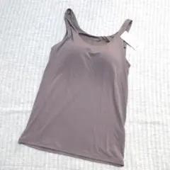 UNIQLO☆エアリズム ブラタンクトップ ／ブラウン　L