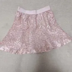 GapKids スパンコール フレアスカート L