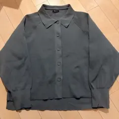 【未使用】【最終価格】グレー 長袖カーディガン 4L 大きめ　プラスサイズ　冬服