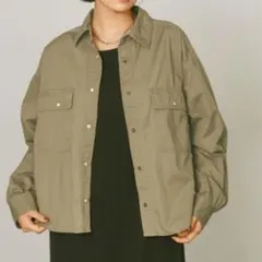 BAYFLOW ⭐️ コットン　シャツ　長袖　ブラウス　カーキ　長袖