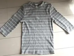 GU ニット　グレー　ボーダー