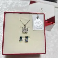 ★ スワロフスキー ネックレス ピアス セット