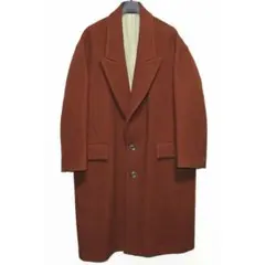 カズユキクマガイ 20AW ナッピングメルトン ピークドラペルオーバーコート2