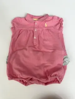 Ralph Lauren ピンク　ポロシャツ　ロンパース 3M