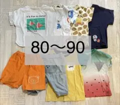 8点セット ベビー服　まとめ売り Tシャツ ハーフパンツ　80 90 男の子