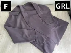 ⚠️在庫処分　GRL グレイル フェイクウールテーラードガウンミドルコート