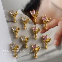 PartsMuseum高品質チャーム/ペンダント・ジルコニアパフェ1個235円