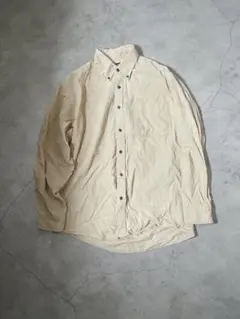 OLD UNIQLO XL ベージュ コーデュロイ長袖シャツ