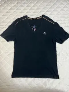 こ*ぼ様 Burberry Black Label ネイビー Vネック Tシャツ
