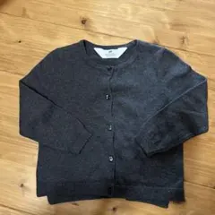 H&M ダークグレー カーディガン 2Y
