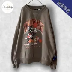 【Sequence】トムとジェリープリントスウェット 裏起毛トレーナー カレッジ