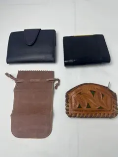 【まとめ売り】財布 コインケース ポーチ 4点セット コスメデコルテ等ジャンク含