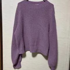 BROWNY STANDARD パープルニットセーター