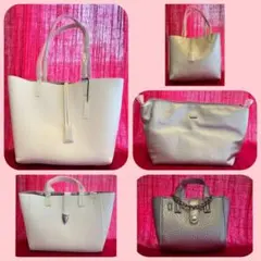 春　トートバッグセット　ホワイト×シルバー　REMI/REID 新品未使用