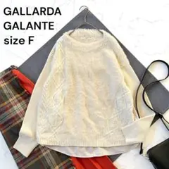 GALLARDA GALANTE 異素材ドッキング シャギーニット ふわふわ