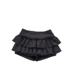 韓国 服 フリルスカート ミニスカート 黒 シズニルック y2k