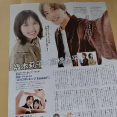高橋恭平切り抜き月刊TVガイド12月号