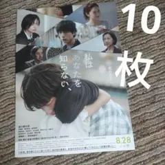 最新　私はあなたを知らない　映画　フライヤー　チラシ　坂口健太郎のサムネイル