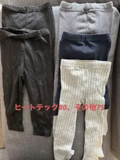 UNIQLOヒートテック80下×2、タイツ&レギンス×3