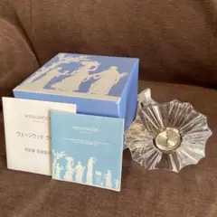 WEDGWOODクロック　クリスタル置き時計　電池式　外箱　保証書・取扱説明書