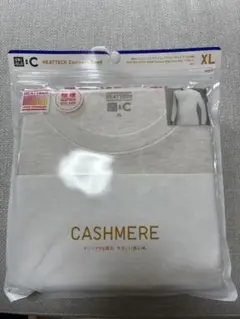 ユニクロ C 極暖ヒートテックカシミヤブレンドクルーネックT(九分丈)メンズXL