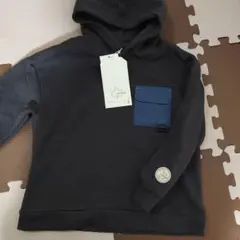 新品未使用LOGOS DAYS ダークグレー フード付きトレーナー120cm