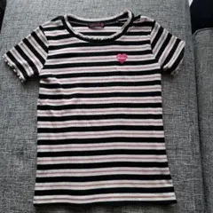 lovetoxic ストライプ Tシャツ M