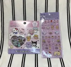 チェゴシム　サンリオキャラクターズ　クリスタルシール　タイルシール　2つセット