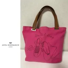 Anya Hindmarch・キャンパストートバッグ・ハンドルレザーのサムネイル