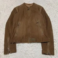 00s y2k DIESEL コーデュロイ ライダースジャケット 短丈 Lサイズ