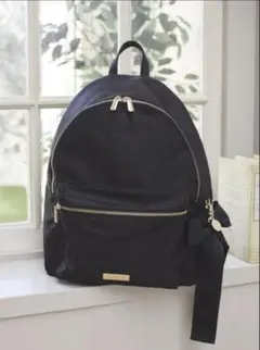 未使用Maison de FLEUR撥水加工リボンラウンドリュック ブラック