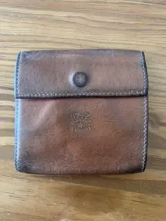 IL BISONTE 二つ折り財布 ブラウン レザー
