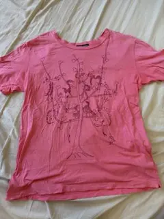 SUMORI CHISATO 半袖 Tシャツ ピンク イラストのサムネイル