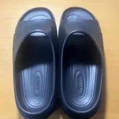reestex ブラック スライドサンダル