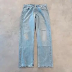 リーバイス501 W34 エルパソ 青 90s USA製 古着 17441