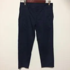 ユニクロ クロップドパンツ ネイビー  Sサイズ 58