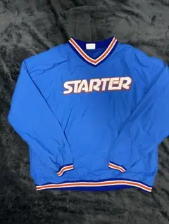 STARTER スターター ナイロン　プルオーバー　 青 ロゴ入り