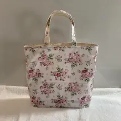ハンドメイド　トートバッグ　ローラアシュレイ生地使用