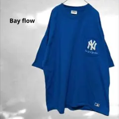 ニューヨークヤンキース Tシャツ 半袖 刺繍ロゴ ブルー オーバーサイズ MLBのサムネイル