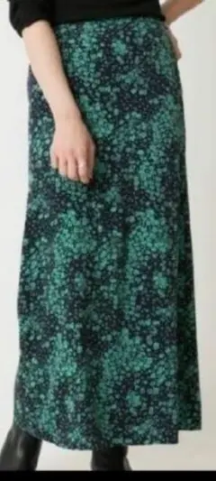 スピックアンドスパン　フラワーロングスカート