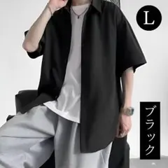 メンズ シャツ 半袖 夏服 大きいサイズ 無地 カジュアル ゆったり ５分丈