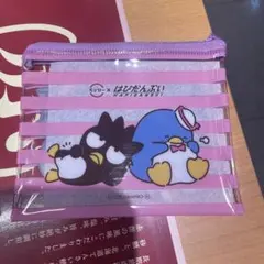 スシロー　サンリオ　コラボ　はぴだんぶい　ポーチ　バッドばつ丸　タキシードサム