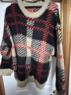 FREAK'S STORE チェック柄ニットセーターのサムネイル