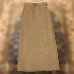 MACPHEE カーキベージュタイトスカート