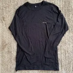 冬必需品　新品未使用…mont-bell ブラック ロングスリーブ Tシャツ L