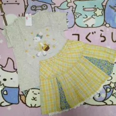 KP mimiちゃん新品タグ付きTシャツ&スカパンセットのサムネイル