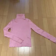 ZARA ピンク タートルネック セーター M