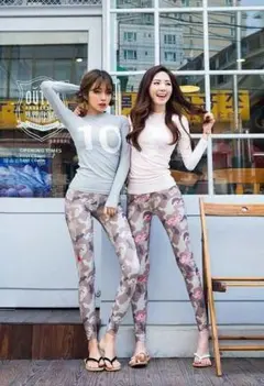 3点セット ラッシュガード　レギンス　上下セット　3点セット カモフラージュ1